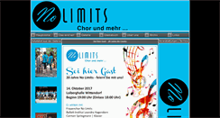 Desktop Screenshot of chor-nolimits.de