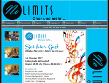 Tablet Screenshot of chor-nolimits.de